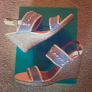 Jack Rogers Vanessa Rafia Wedge Sandal